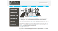 Desktop Screenshot of corptrainingresource.com