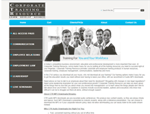 Tablet Screenshot of corptrainingresource.com